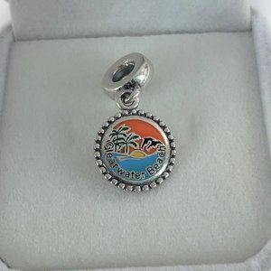 Pandora Clearwater Beach Florida Exclusive Dangle Charm Pendant with Pandora Box
